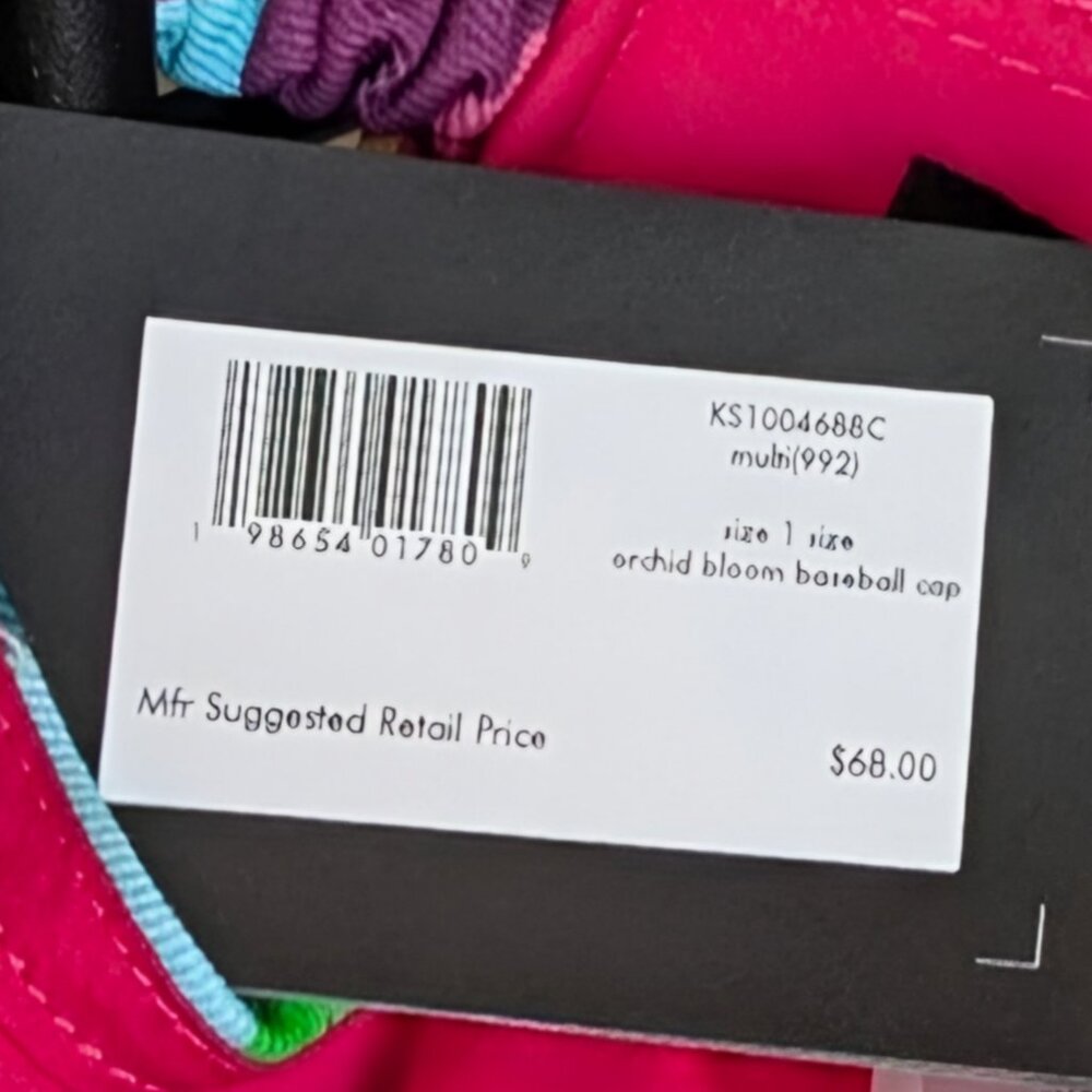 ♠️ Kate Spade New York Orchid Bloom Baseball Cap NWT - Picture 8 of 8